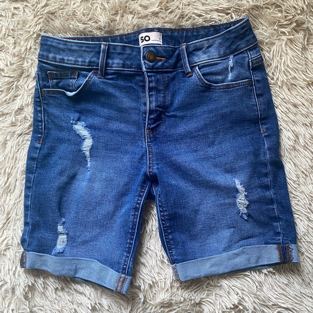 Girls Bermuda Jean Shorts